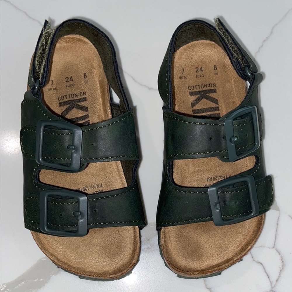 Cotton On Green Sandals with Adjustable Straps